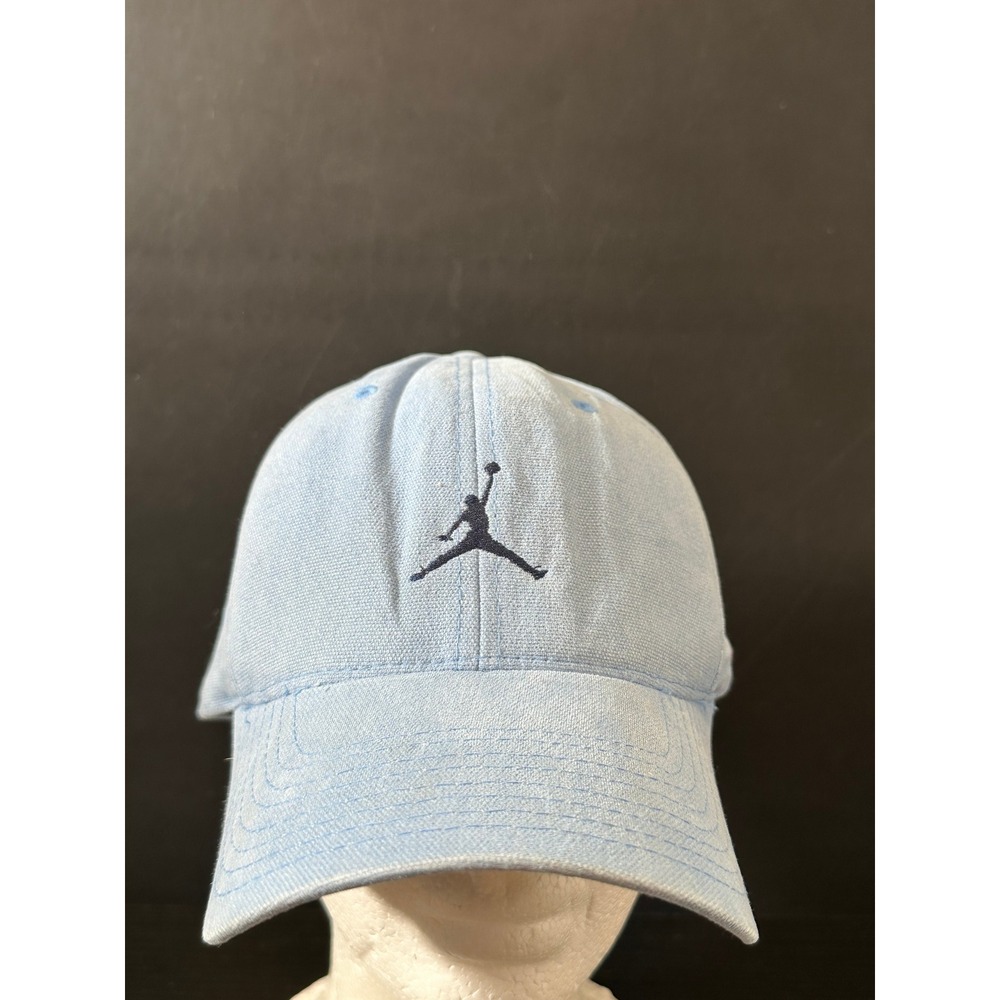 Jordan Brand Jumpman Baseball Cap Light University Blue Canvas Hat Mens OSFA